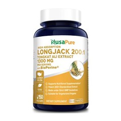 NusaPure Longjack 260,000mg 150 Veggie Caps Non-GMO & Gluten Free