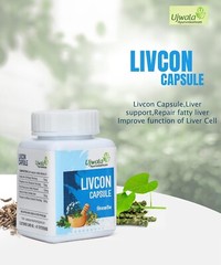 Ujwala Ayurvedashram Livcon Capsule(60 Cap)-For Liver Support & Digestion