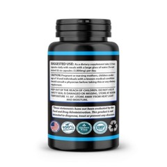 L-Arginine 1,000 MG Extra Strength Nitric Oxide & Circulation Boost 60 Ct By SMS