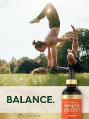 Hemp Seed Oil 925000 mcg | 4Fl Oz | with Omega 3 6 9 | by Carlyle