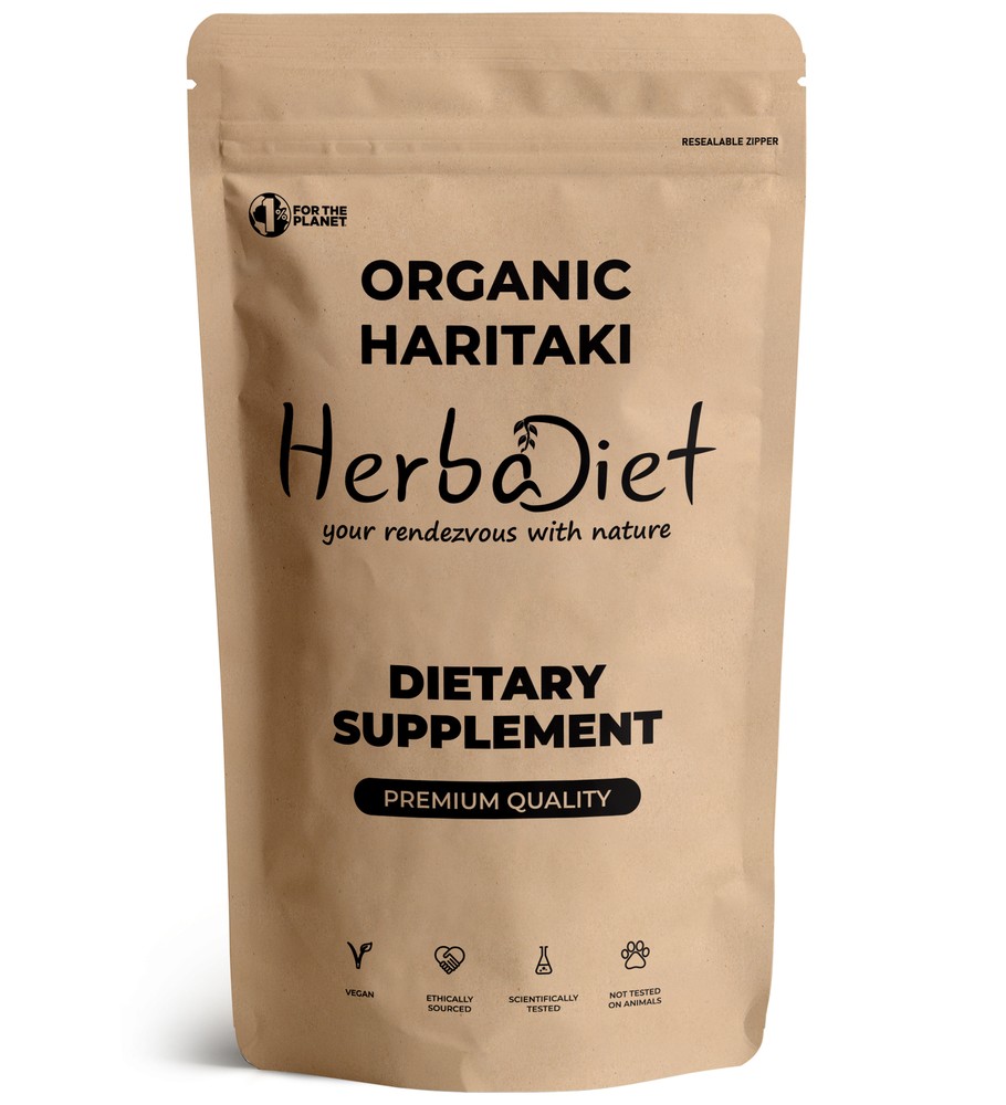 Organic Haritaki Powder Terminalia Chebula PREMIUM Harad Liver Detox Supplement