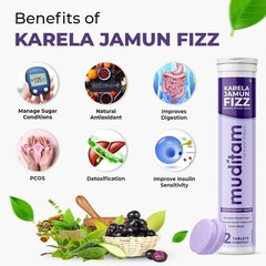 Muditam Ayurveda Jamun Fizz | Free Shipping | 60 Effervescent Tablet FS