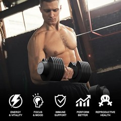 3450mg TongkatAli Extract 200:1 Strong Natural Testosterone Booster 120 Capsules