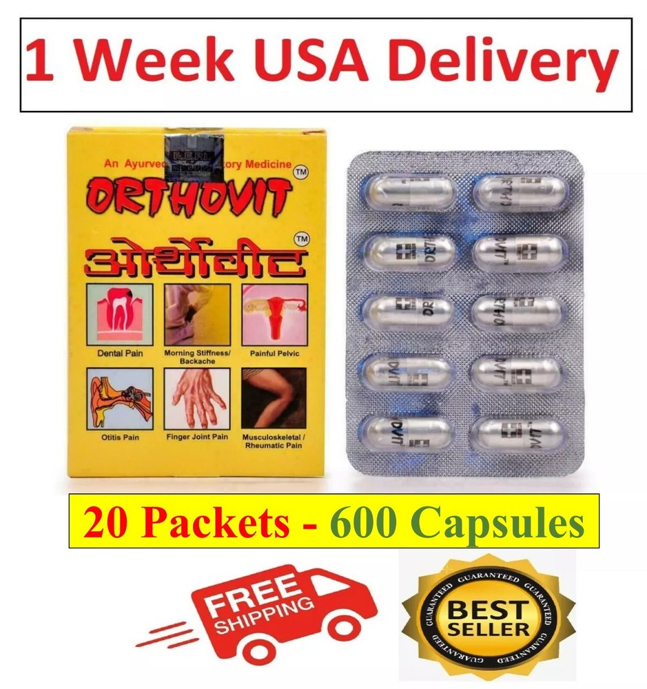 20 X REPL Orthovit Capsules Joint Pain Each Packs | Total 600 caps Fast Shipping