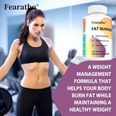 Fat Burner Capsule Improves Energy Levels Supports Weight Management 120 Pills
