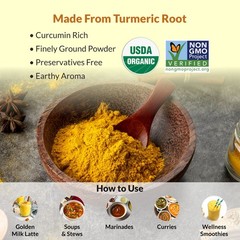 Golden Himalayan Organic Turmeric Powder 8 oz