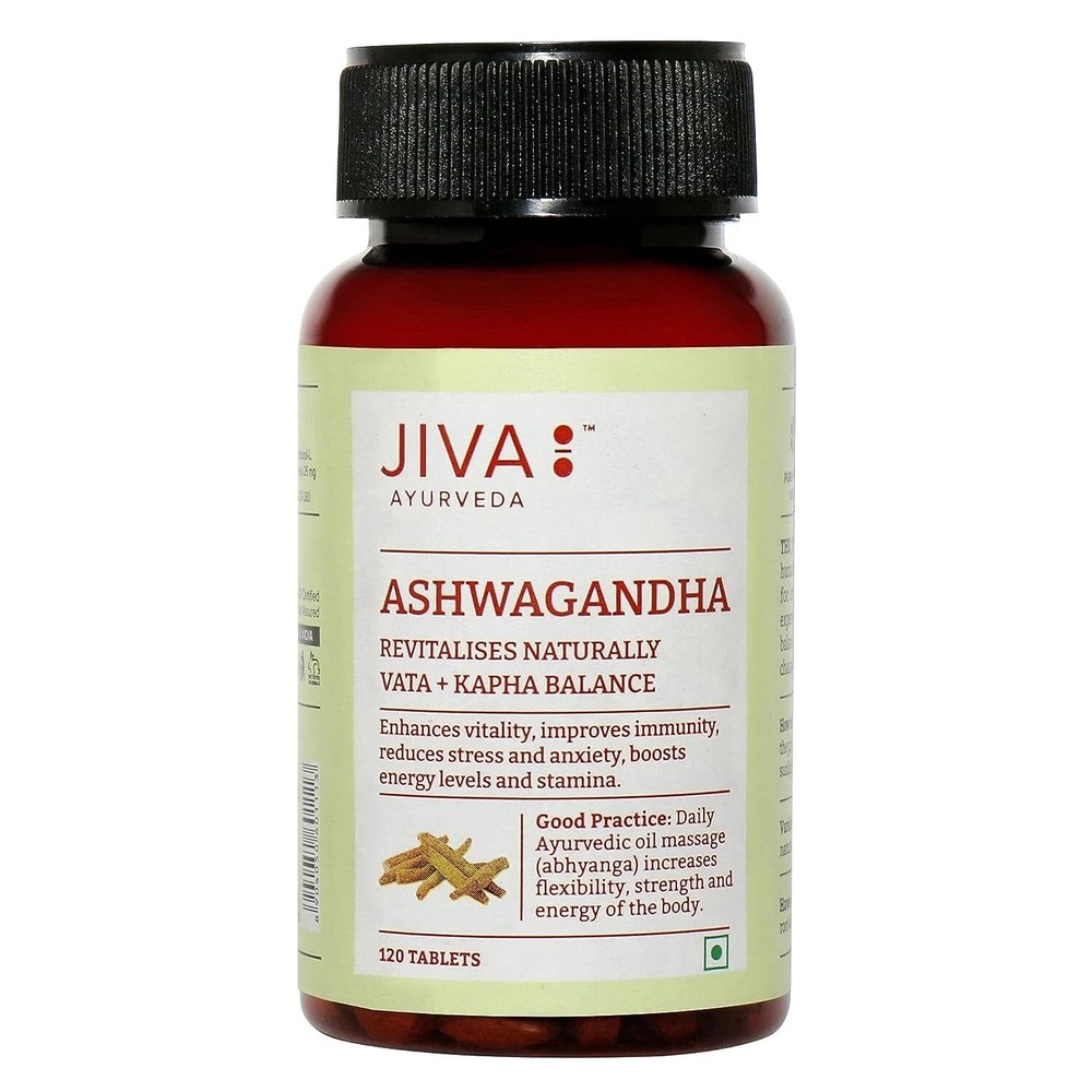 Jiva Ayurveda Ashwagandha Tablet 120 Tablets fs