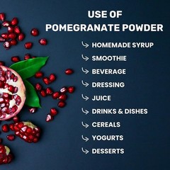 Caffeine-Free 114g Pomegranate Juice Powder – Gluten-Free, Healthy & Delicious