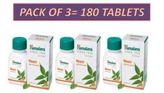 3 x Himalaya Neem 180 Tabs For Skin Wellness Exp March 2028