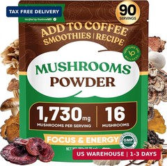 Venture Pal 16 in 1 Adaptogenic Mushroom Powder – 1,730mg Mushroom Coffee Altern
