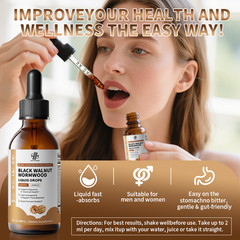 Parasite Cleanse Tincture/Extract-Wormwood, Black Walnut Hull, Clove 2oz