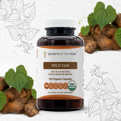 Secrets Of The Tribe Wild Yam Capsules, 600 mg