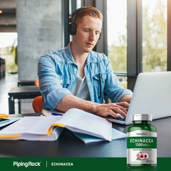 Echinacea Capsules | 1300mg | Purpurea Extract | Non-GMO | by Piping Rock