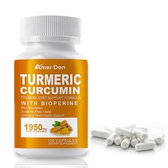 Turmeric Curcumin Extra Strength 1950mg with BioPerine Black Pepper Extract