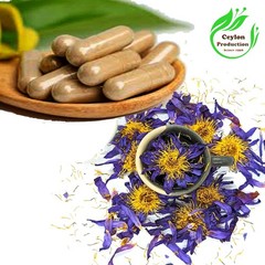Blue Lotus Flower Capsules(600mg) Organic pure Natural Nymphaea caerulea.Blue