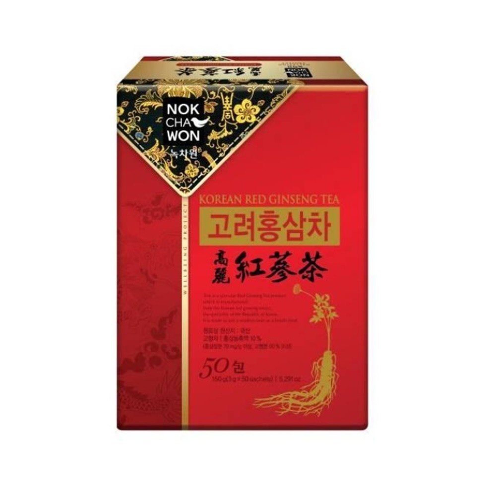 NOKCHAWON Korean RED Ginseng Tea (3g x 50packets) Red Ginseng Tea