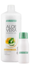 LR Lifetakt Aloe Vera Drinking Gel Honey To Go Dispenser Bottle 3.04 oz/33.8 oz