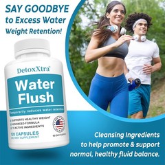Water Flush Capsule Dandelion Potassium Vitamin B6 Supports Urinary Tract Health