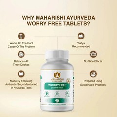 2 Bottles X Maharishi Ayurveda WORRY FREE 60 Tabs FREE SHIPPING