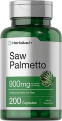 Horbäach Saw Palmetto Extract | 200 Capsules | Non-GMO and Gluten Free