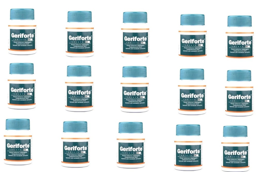 Herbal Geriforte Tablets – 60 Tablets Each – PACK OF 15 | Exp 12-2028 |