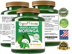 GRAVIOLA EXTRACT 120 Capsules Soursop Annona Muricata Antioxidant Health anamu