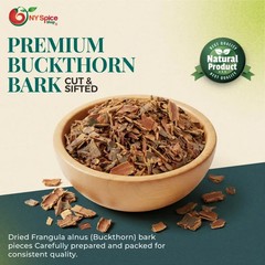 Buckthorn Bark (Rhamnus frangula) Cut & Sifted Premium FREE SHIP
