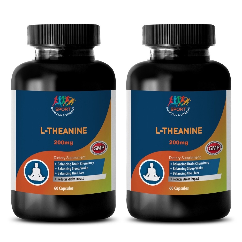 Mental clarity up – L-THEANINE EXTRACT 200MG – Promotes Relaxation – 2Bots 120Ct