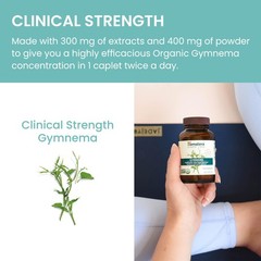 Himalaya Organic Gymnema Sylvestre – Herbal 60 Count (Pack of 1), Clear