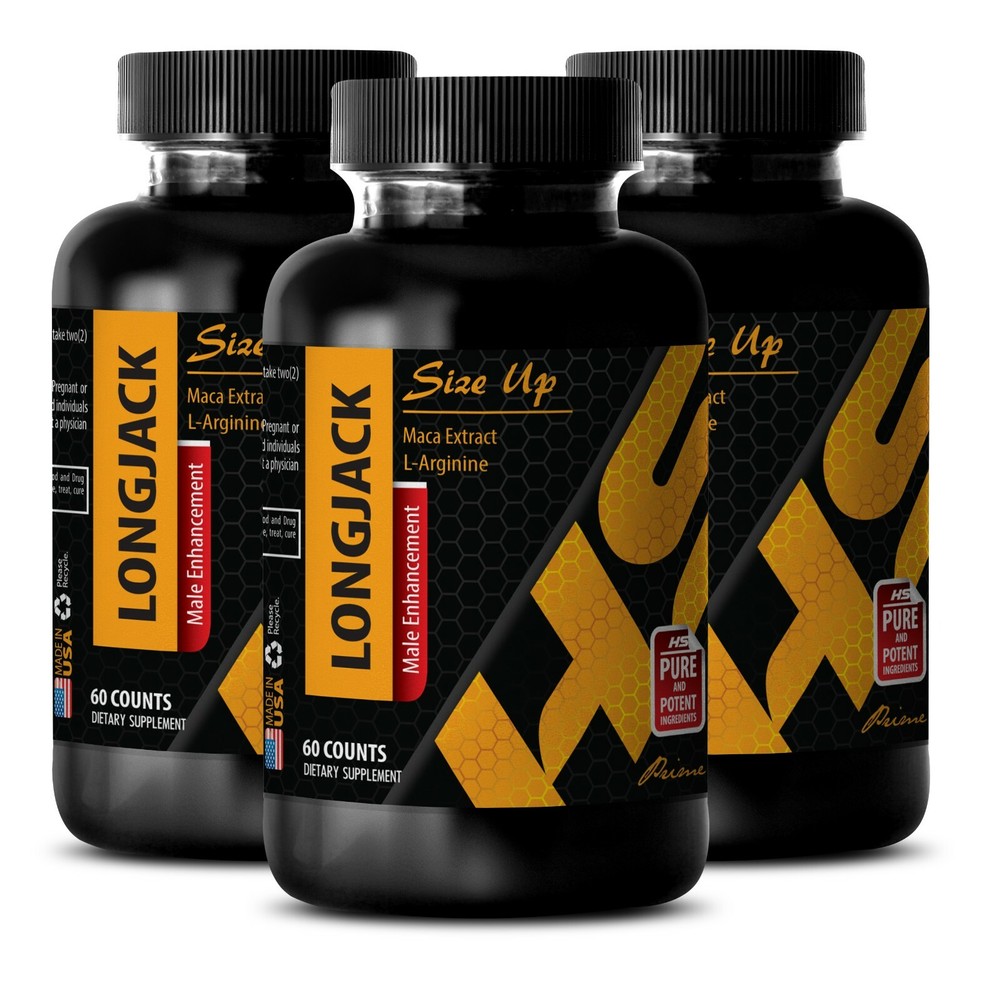 Penis Enlarger, blood flow LONGJACK 2170MG – Harder Dick 3 Bottles 180 Capsules