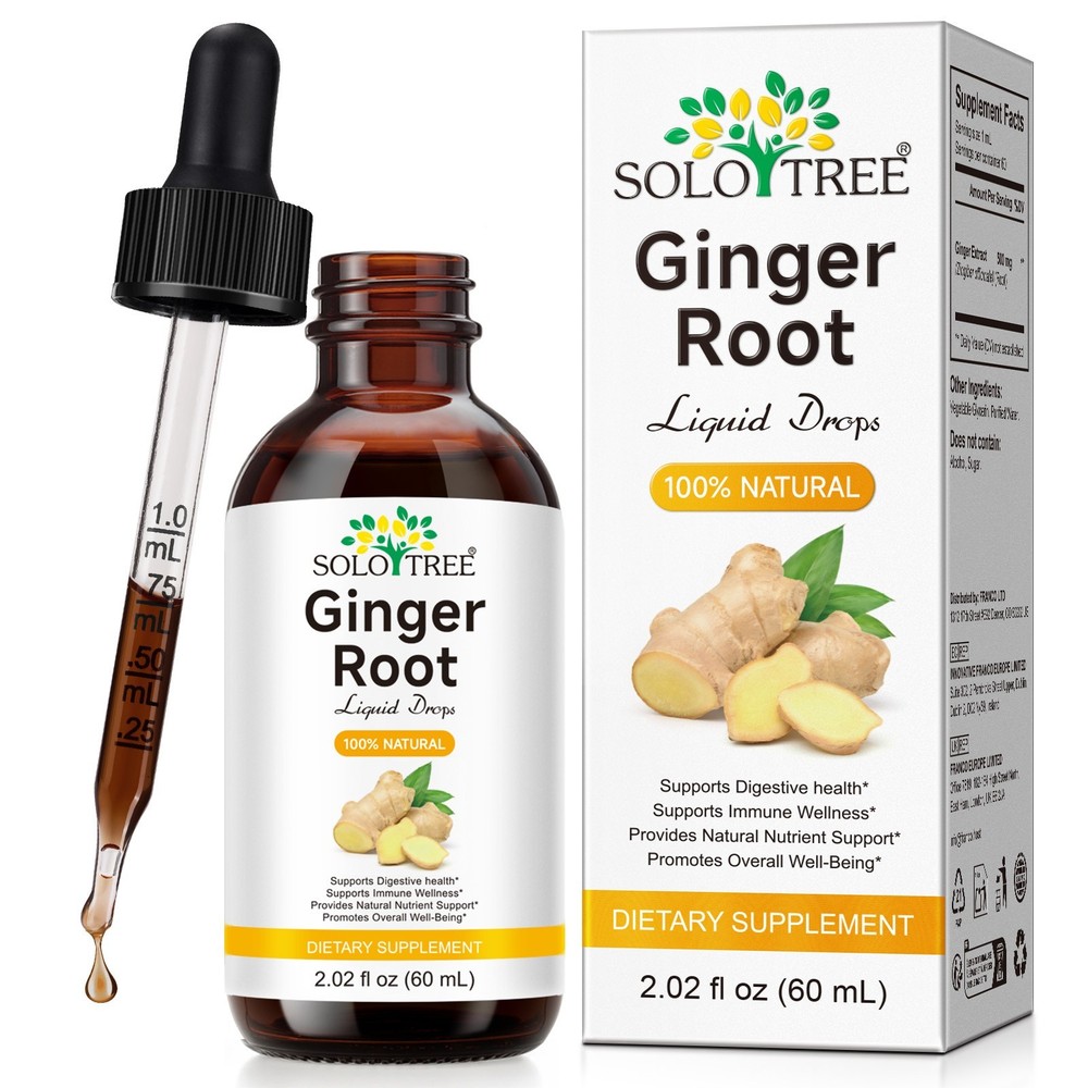 Ginger Root Extract Drops – Immune & Digestive Support Liquid Ginger Supplement
