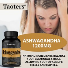 Ashwagandha 1200mg High Potency 5% Withanolides 30/60/120 Capsules
