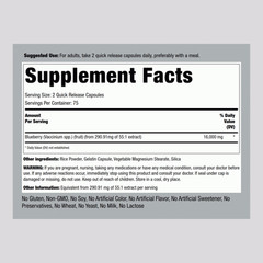 Blueberry Extract Capsules 16000mg | 150 Count | Non-GMO | by Piping Rock