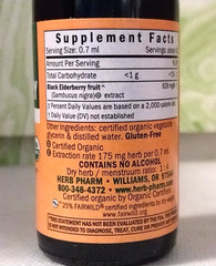 HERB PHARM Organic Black Elderberry Alcohol Free 1 fl oz – Exp 12/2028