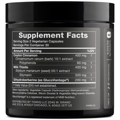 Toniiq Dihydroberberine Supplement – Ultra High Potency 60 Count (Pack of 1)