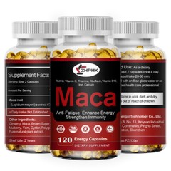 Organic Maca Root Capsules Peruvian Maca Extract Muscle Enhancing For Men Women