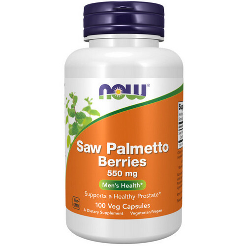 Saw Palmetto Berries 550 mg 100 Caps By Now Foods