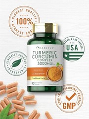 Turmeric Curcumin 3000 Mg With Bioperine Black Pepper Joint Support, 90 Caps