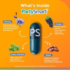 Himalaya Party Smart Capsules (Pack OF 1) 25 CAPSULE, Hangover Free Morning**
