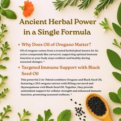 Micro Ingredients Oil of Oregano Softgels, 300 Count | 2 in 1 Formulated with…