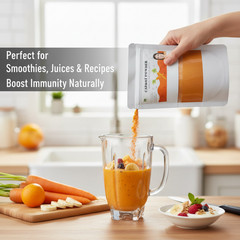 Organic Carrot Powder 50g Pure Natural Superfood for Smoothies & Health SALE