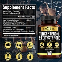 Turkestone Ecdysterone Supplements Support Endurance Energy Muscle Recovery