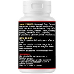 Aguaje + Black Maca + Fenugreek – Natural Glute, Hip & Curve Enhancer – 60 Caps