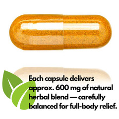 Turmeric & Black Pepper Capsules 60–120 Ct | 600mg Curcumin | Joint Inflammation