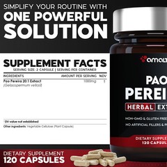 Pao pereira Extract 120 Capsules