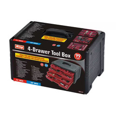 King 4 Drawer Tool Chest with Complete Combination Tool Set 99 Piece 3116 0