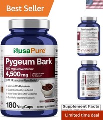 Pygeum Bark Extract Supplement – 180 Veggie Caps