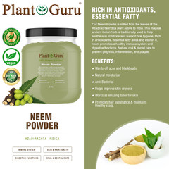 Neem Powder Dried Leaf 100% Pure & Natural Raw Vegan Leaves (Azadirachta indica)