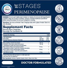 Solaray STAGES POSTMENOPAUSE 60 Vegcaps ( 30 Servings ) BEST BY 08/26