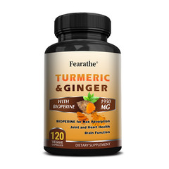 Turmeric 95% curcumin 1950mg extract Turmeric black pepper antioxidant best